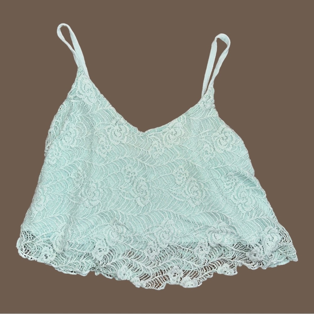 Charlotte Russe lace crop tank